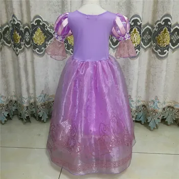 Naujas Cosplay Sofijoje Merginų Rapunzel Violetinė Suknelė Princesė Kostiumas Vaikams Vestidos Suknelė Vaikų Gimtadienio Drabužiai, Suknelės