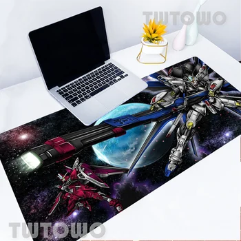 Pelės Padas Gundam 80x30 Tapetes Kawaii Žaidimų Priedai Mini Pc Greitis Klaviatūra, Kompiuterio Stalas Stalas Kilimėlis Kilimėlis 900x400mm Xl