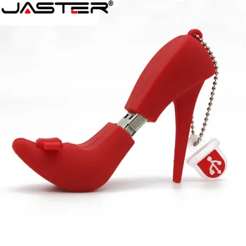 JASTER Aukštos obcasie batų USB Flash Drive Atminties U Disko 16GB 32GB 64GB kalėdų dovanos vaikams（Nemokamai logotipą）