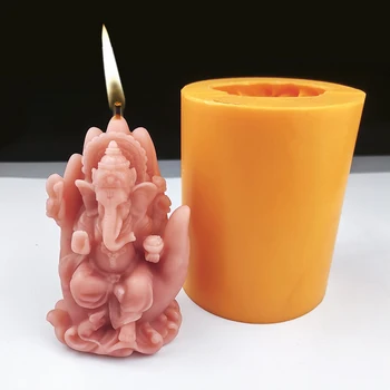 Dramblys Buda Palmių Silikono Žvakių Liejimo Gipso Žvakės Vaškas Pelėsių Kvapas, Vaško Muilas Pelėsių 