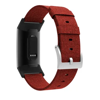 Drobė watchband diržu, fitbit mokestis 3 Smart watch nauja apyrankė juoda jungties pakeisti apyrankės Už Fitbit Mokestis 4 juostos