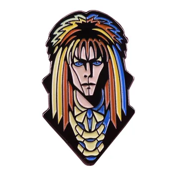 Jareth Goblin King ženklelis Labirintas filmą įkvėpė pin David Bowie gerbėjai dovanų kultas papuošalai