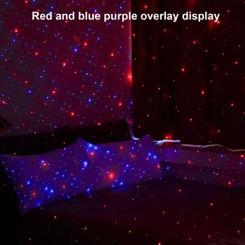 LED Žvaigždėtas Dangus Naktį Šviesos USB Powered Galaxy Star Projektoriaus Lempa 5V Automobilio Stogo Namų Kambario Lubų Dekoro Romantiška Plug and Play