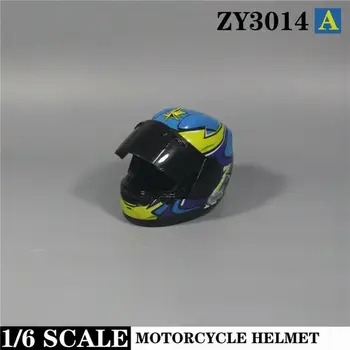 ZYTOYS ZY3014 1/6 Masto Naujas Motociklo Šalmas Modelis Tinka 12