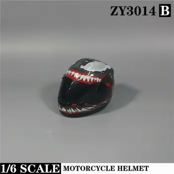 ZYTOYS ZY3014 1/6 Masto Naujas Motociklo Šalmas Modelis Tinka 12