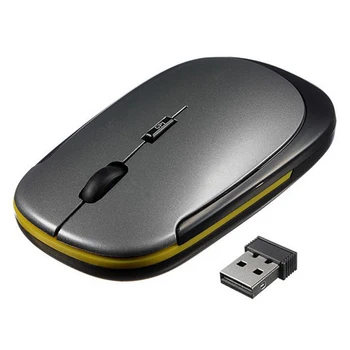 2.4 GHz Įkrovimo Belaidė Optinė Pelė, 1600 DPI Reguliuojama 4 Mygtukų Pelės Office Nešiojamojo kompiuterio Pelės Mouse Pro Gamer