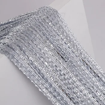 100x200cm Crystal Flash Linija Blizga Kutas String Durų Užuolaidos su Sidabro Vielos Lango Kambarį Daliklis Namų Vestuvių Dekoravimas