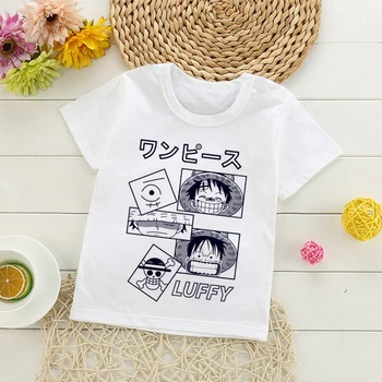 Vienas Gabalas didelis nerimauti baby vaikiški marškinėliai drabužių dizaineris animacinių filmų estetinės mielas roupas infantis masculino t-shirt baby