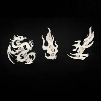 Naujas Punk Hip-Hop Smiginio Žiburių Flame Dragon Akrilo, Metalo Plaukų Clips Liepsna Banga Saulė Žiburių Harajuku Plaukų Aksesuarai