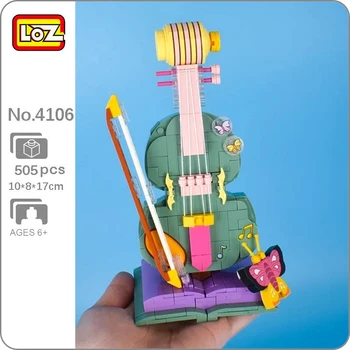 LOZ 4106 Džiunglių Koncertas Smuikui Muzikos Instrumentai Drugelis 3D Modelį 