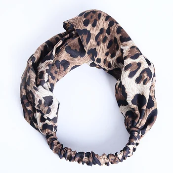 EASYA Spausdinimo Leopard Kryžiaus Lankelis Turbaną Tvarstis Skarelės HairBands Plaukus, Galvą Apvyniokite Moterims, Merginos