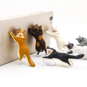Mobiliojo Telefono Laikiklis Cute Kačių Gyvis Laikiklis Portable 