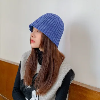 Moterų Skrybėlę Žiemos Skrybėlę 2020 Vilnos Kepuraitė Medvilnės Cute Girl Skrybėlę Šiltas Juoda Vėjo Šiltas Lauko Kibiro Kepurę popularr