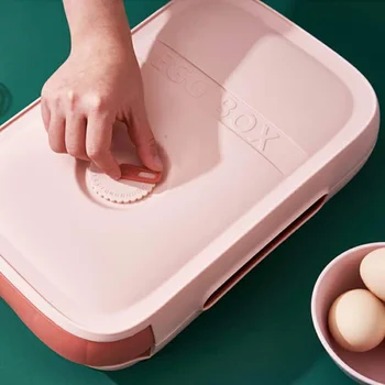 Šaldytuvas Kiaušinių Laikiklis Dėžutė Maisto Organizatorius Bakas Patogi Kiaušinių Dėklai Patvarus Kiaušinių Dėžutės Virtuvės Produktas Dropshipping