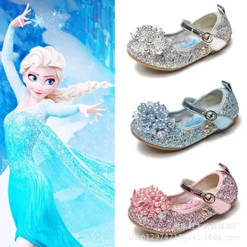 Vaikų Vasaros Kristalų Batų Mados Užšaldyti Elsa Sandalai Saldus Lankas Vaikų Baleto Butai Merginos Baby Disney Princess Bateliai