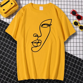 Negabaritinių S-Xxxl Vyrai Tee Marškinėliai Kvėpuojantis Mados T Shirt Juoda Linija, Su Kuriomis Susiduria Moterys Spausdinti Viršūnes Trumpas Rankovėmis Prarasti Tee Shirt Mens