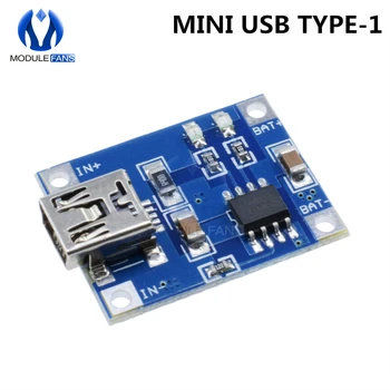 TP4056 Tipas-c/Micro/Mini USB 5V 1A 18650 Ličio Baterija, Kroviklio Modulis Įkrovimo Valdybos Dual Funkcijas Li-ion TC4056A TC4056