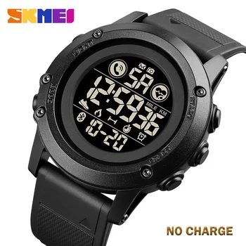 SKMEI Sports Mens Smartwatch Širdies susitraukimų dažnis 3D Pedometer Vyrų Smart Laikrodis Mados 