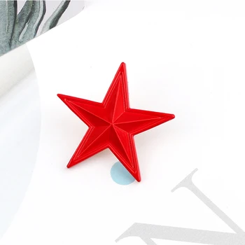 Raudona Retro SSRS Simbolis Emalio Smeigtukai Žvaigždė, Kūjis, Plaktukas Metalo Sagės Maišą Drabužių Atlapas Pin Piktograma, Ženklelis Papuošalų, Suvenyrų Kolekcija