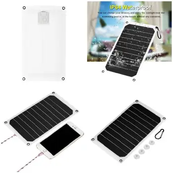 Nešiojamų 10W IP64 Vandeniui, Saulės Skydelis Mobiliojo Galios Kroviklis 5V USB Galinga Baterija, saulės skydelis panneau solaire painel saulės