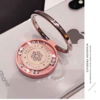 Metalo Kartus Pirštui Žiedas Mobiliojo Telefono Laikiklis Iphone Samsung 