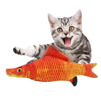 Realus Elektros Pinti Žuvų Katė Žaislas Kraipyti Žuvų Įkrovimo Juokinga Kramtyti Šokinėja Juda Katžolių Žaislai Kačių Kitty