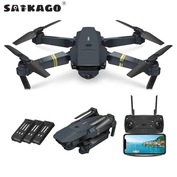 Satkago Mini Drone Žaislas WIFI FPV su Plataus Kampo HD 720/1080P/4K vaizdo Kameros Aukštis Hold Režimu, Sulankstomas RC Quadcopter Drone X Pro RTF