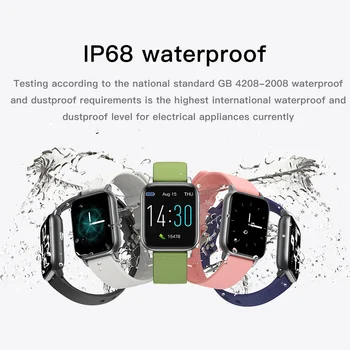 S50 Smart Watch Vyrų, Moterų Fitneso Sporto jutiklinių Širdies ritmas, Kraujo Spaudimas Temperatūros Vandeniui Smart Laikrodis, skirtų 