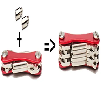 Aukštos Kokybės Smart key Chain Mini Keychain Kompaktiškas Klavišą Dekoratyvinis Turėtojas Įrašą, Namų Saugojimas Metalo klavišas Įrašą Aliuminio Dropshipping