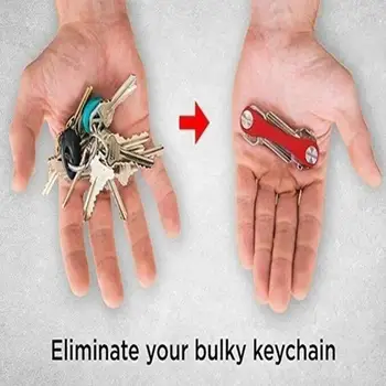 Aukštos Kokybės Smart key Chain Mini Keychain Kompaktiškas Klavišą Dekoratyvinis Turėtojas Įrašą, Namų Saugojimas Metalo klavišas Įrašą Aliuminio Dropshipping