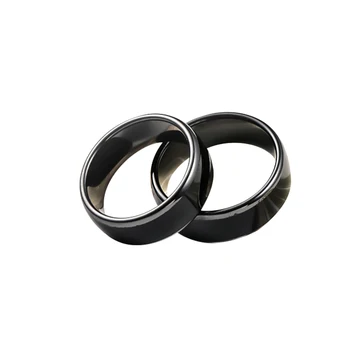 EM4305 ar UID RFID chip Juodosios Keramikos Smart Finger perrašyti Žiedas 125KHZ/13.56 MHZ Dėvėti Vyrams ir Moterims