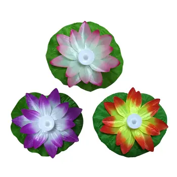 LED potvynių šviesos Dirbtinis Lotus Spalvinga Pakeistas Plaukiojantis Gėlių Lempos Vandens Baseinas, Norintys Šviesos Žibintai Šalis Tiekimo