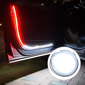 1PC Automobilio Duris Deco Šviesos Juostos, Mirksėti Saugos LED Atidarymo Šviesa Juostelės