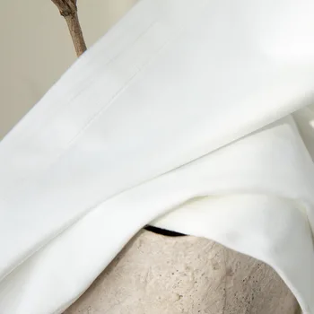 Modernus Kieto Aksomo Audinys Baltos Užuolaidos Kambarį Kremas Pusiau Užtemdymas Portjeras, Miegamojo Lango Gydymo panelinės Žaliuzės