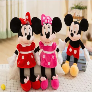 Disney Mielas Aukštos Kokybės Mickey Mouse Minnie Pliušiniai Žaislai Gyvūnams, Vigny Lokys Animacinių Filmų Įdaryti Lėlės Vaikams Dovanos