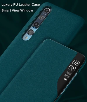 Naujas Odos Flip Case for Xiaomi Mi 11 10 Pro 10T Lite Dangtelį Xiomi Poco M3 X3 NFC