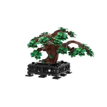 SS-38229 Vazoninių Augalų, Medžių Vaza Žalias Krūmas, Žolė Statyba Blokai, Plytos, High-Tech Modelis 