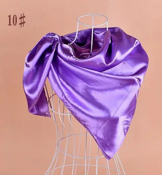 Gryna spalva turbaną ponios šilko skara 90*90 satin didelių kvadratinių šalikas