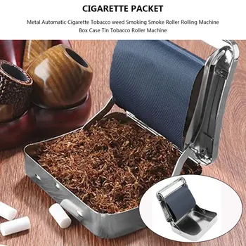 Metalo Automatinis Cigarečių Tabako piktžolių Rūkymo Dūmų Roller Valcavimo Mašinos Langelį Atveju Alavo Tabako Roller Mašina lašas laivas karšto