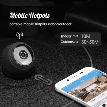 A9 Wifi Mini Kamera APP Nuotolinio Stebėti Namų Saugumo 720P IP Kameros IR Naktį Magnetinio Belaidžio ryšio Fotoaparatą Dropshipping
