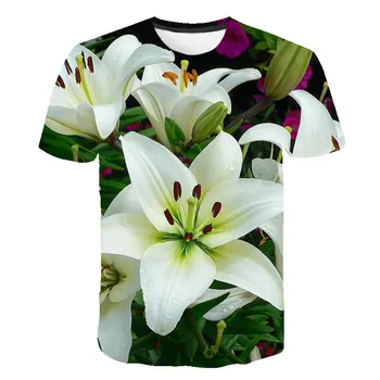 Vasaros Nauja, T-shirt 2021 Gėlių, Gyvūnų Spausdinti 3D Streetwear Vyrų Mados Erelis Marškinėliai, Ponios Harajuku trumparankoviai Tshirts