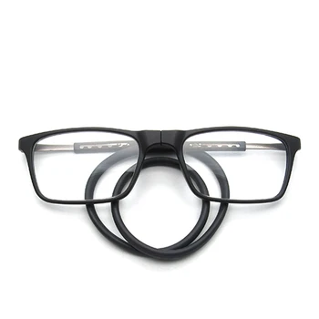 2021 aukštos kokybės TR magnetinio absorbcijos kabinti ant kaklo skaitymo akiniai vyrų ir moterų nešiojami magnetas skaitymo akiniai