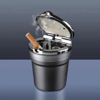Nešiojamų lempos Automobilių peleninės Pritaikoma Volvo XC90 2021Led Žibintai Su Dangčiu Kūrybinė Asmenybė Padengti cigarečių šiukšliadėžės