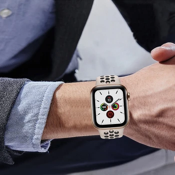 Sporto Diržu, Apple watch band 44mm 40mm Silikono Apyrankę 42mm 38mm diržo Apyrankė correa applewatch serijos 6 5 4 3 SE dirželis