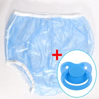 ABDL suaugusiųjų vystyklų pvc daugkartinio naudojimo kūdikių ziajać vystyklai onesize plastiko bikini dugnų DDLG suaugusiųjų kūdikių naujus apatinius, mėlynos spalvos sauskelnes