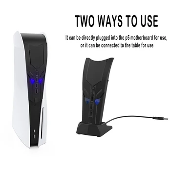 PS5 USB Hub Splitter 4 1 Atskirti Vertikaliai USB Konsolės Expander Adapteris Su 4 jungčių Playstation5 Valdiklio Priedai