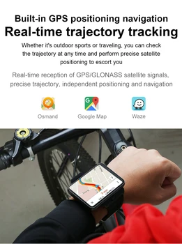 S999 4G Smart Žiūrėti Android 9.0 MTK6761 Quad Core 4GB/64GB Smart Watch Širdies ritmo Tracker GPS Vieta Relogio Wifi Smartwatch