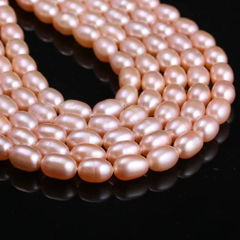 Aukštos Kokybės Natūralių Gėlavandenių Perlų Ryžių Formos Perlų Karoliukus, Todėl 