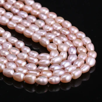 Aukštos Kokybės Natūralių Gėlavandenių Perlų Ryžių Formos Perlų Karoliukus, Todėl 