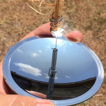 Nešiojamas Saulės Lgniter Aluminized Plastiko Parabolinis Reflektorius, Gaisro Padaryti Lauko Kempingas Gaisro Maker Pagalbos Priemonė